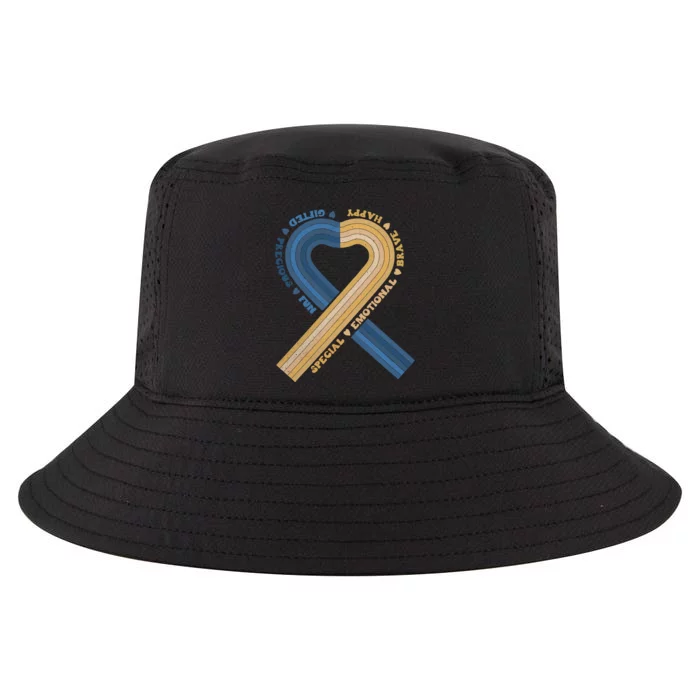 Rainbow Down Syndrome Awareness Syndrome Heart Team Support Cool Comfort Performance Bucket Hat