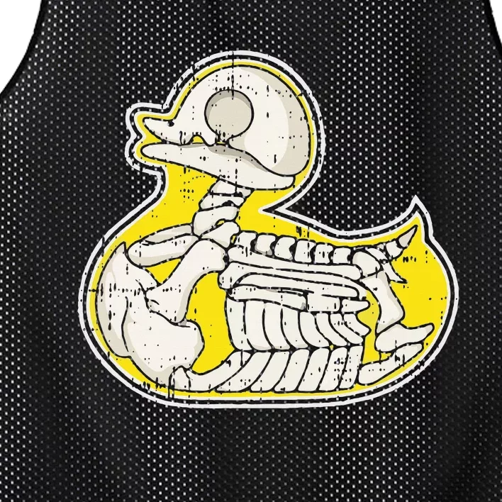 Rubber Duck Skeleton Lazy Halloween Costume Funny Ducky Mesh Reversible Basketball Jersey Tank