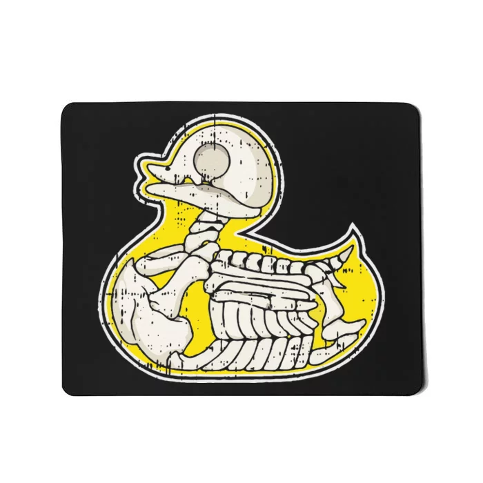 Rubber Duck Skeleton Lazy Halloween Costume Funny Ducky Mousepad