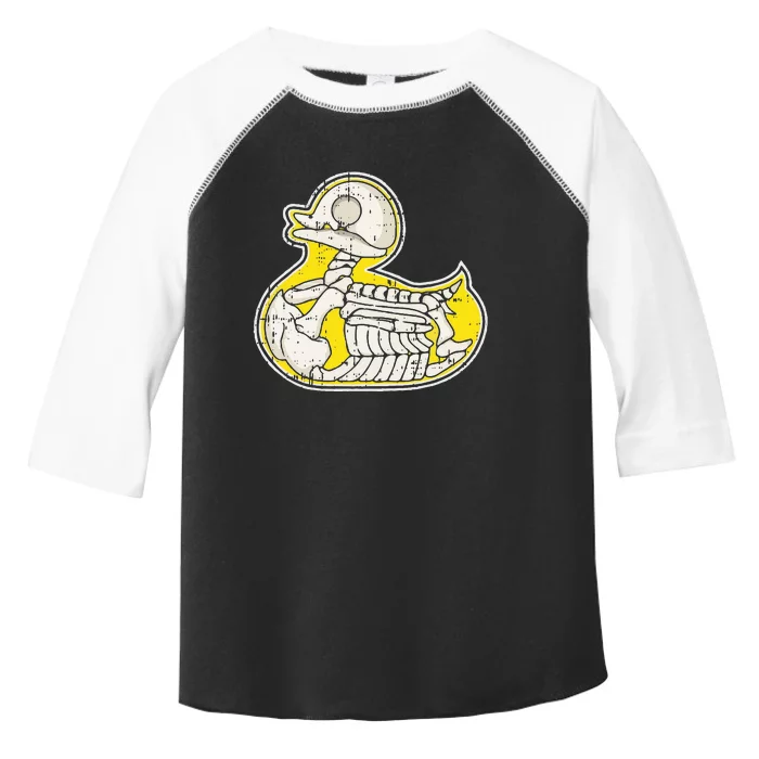 Rubber Duck Skeleton Lazy Halloween Costume Funny Ducky Toddler Fine Jersey T-Shirt