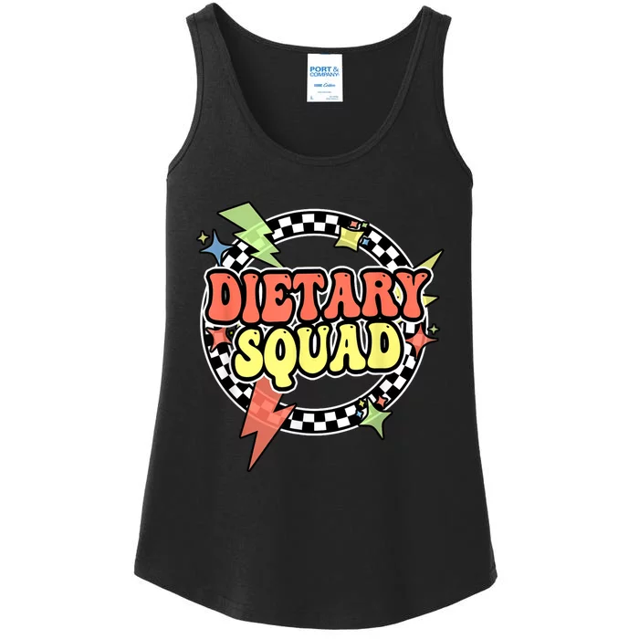 Retro Dietary Squad Dietary Appreciation Week For Staff Ladies Essential Tank