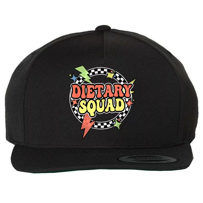 Retro Dietary Squad Dietary Appreciation Week For Staff Wool Snapback Cap