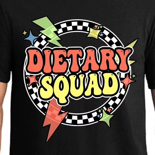 Retro Dietary Squad Dietary Appreciation Week For Staff Pajama Set