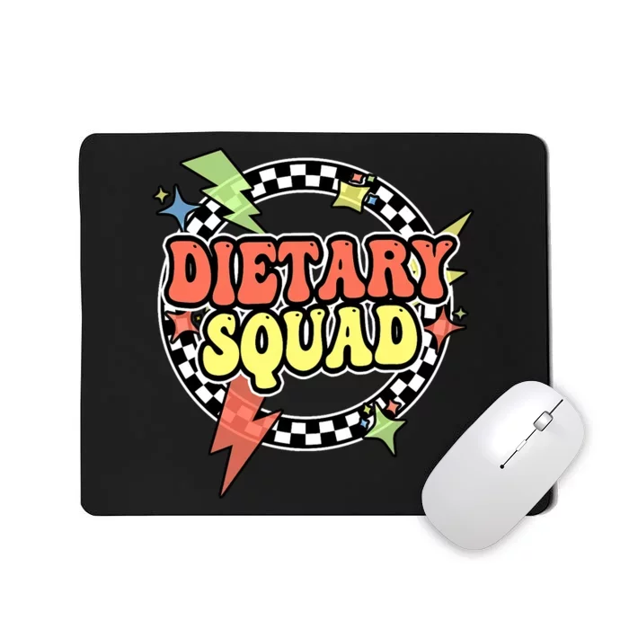 Retro Dietary Squad Dietary Appreciation Week For Staff Mousepad