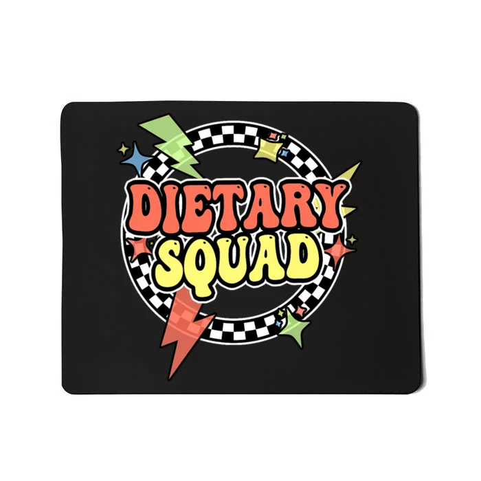 Retro Dietary Squad Dietary Appreciation Week For Staff Mousepad