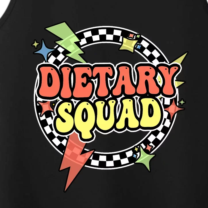 Retro Dietary Squad Dietary Appreciation Week For Staff Performance Tank