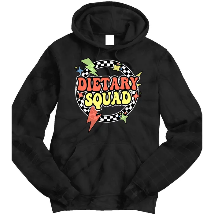 Retro Dietary Squad Dietary Appreciation Week For Staff Tie Dye Hoodie