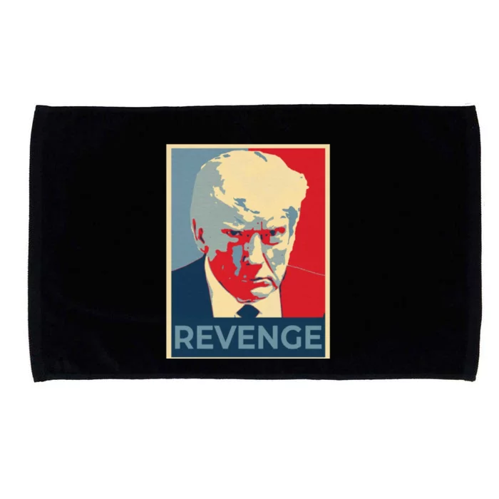 Retro Donald Trump Revenge Gift Microfiber Hand Towel