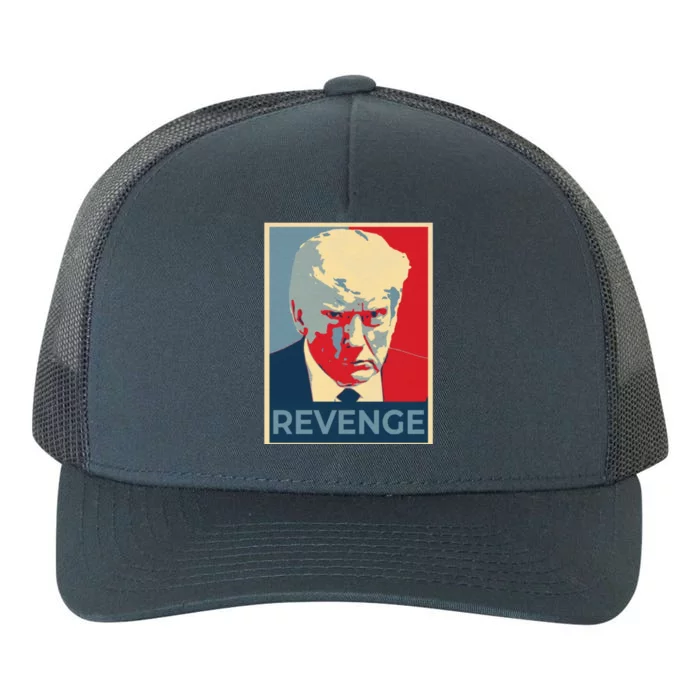 Retro Donald Trump Revenge Gift Yupoong Adult 5-Panel Trucker Hat