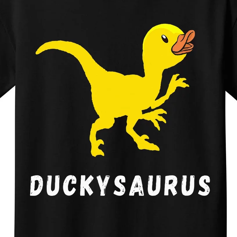 Rubber Duck Trex Duck Dino Funny Rubber Duck Dinosaur Kids T-Shirt