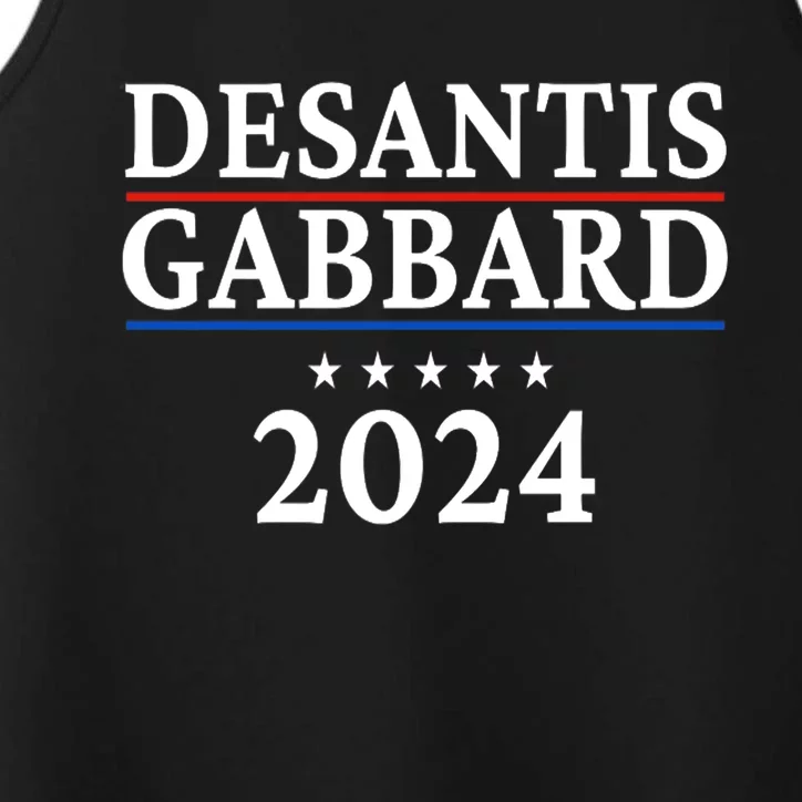 Ron Desantis Tulsi Gabbard Presidential Election 2024 Premium Performance Tank