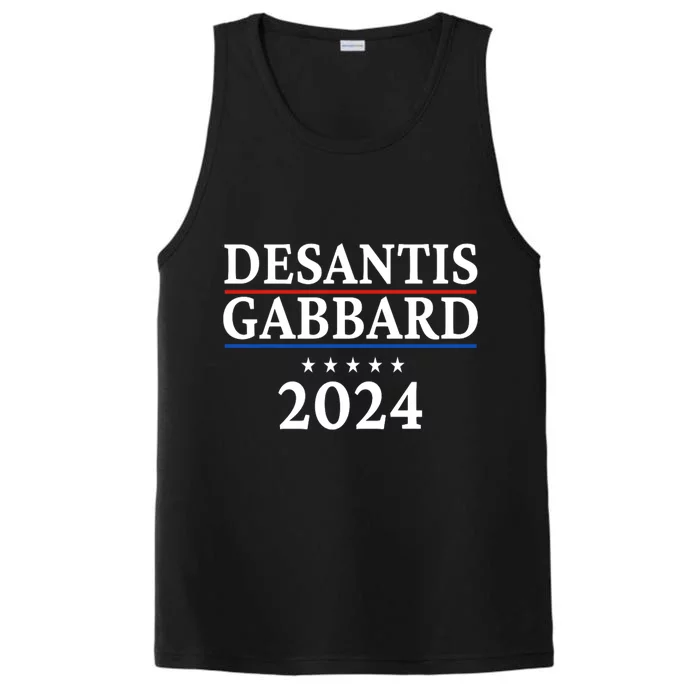 Ron Desantis Tulsi Gabbard Presidential Election 2024 Premium Performance Tank