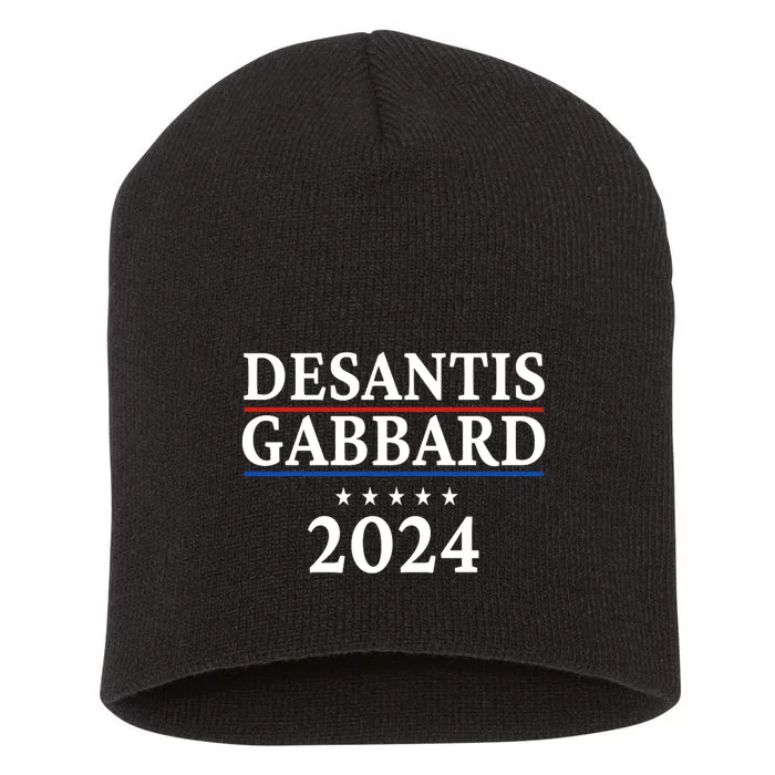 Ron Desantis Tulsi Gabbard Presidential Election 2024 Premium Short Acrylic Beanie