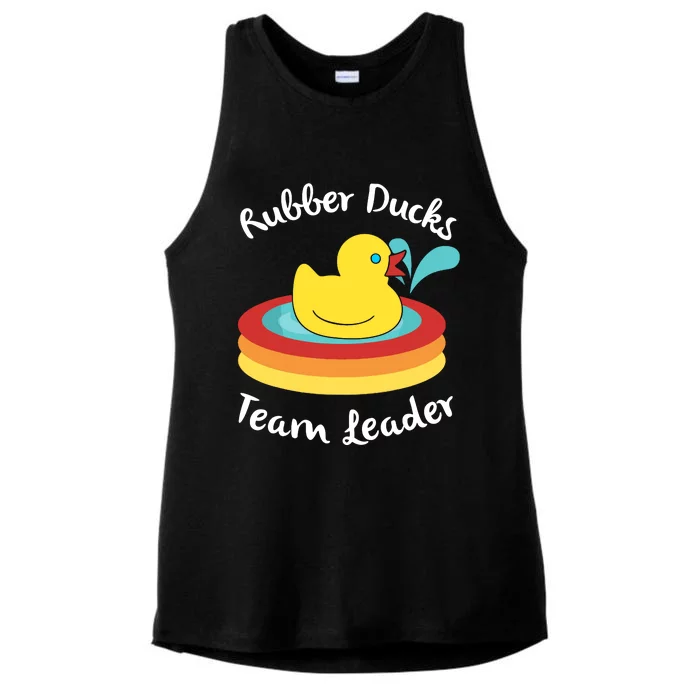 Rubber Ducks Team Leader Water Play Time Ladies Tri-Blend Wicking Tank