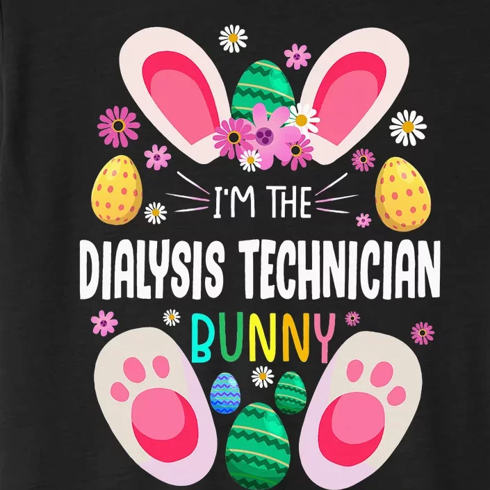 Rabbit Dialysis Technician Teacher Bunny Easter Day ChromaSoft Performance T-Shirt