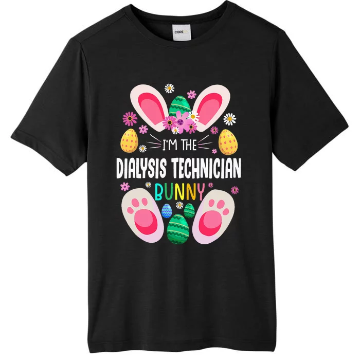 Rabbit Dialysis Technician Teacher Bunny Easter Day ChromaSoft Performance T-Shirt