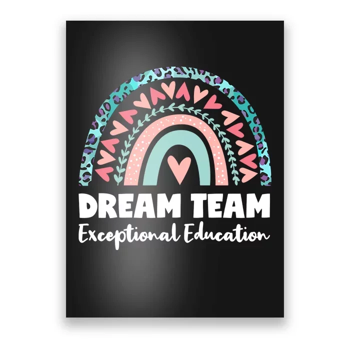 Rainbow Dream Team Exceptional Education Poster