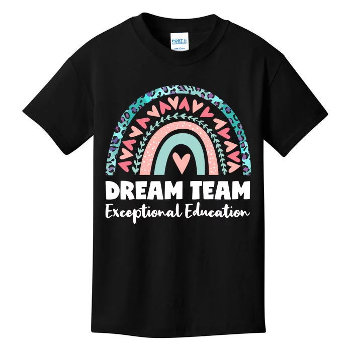 Rainbow Dream Team Exceptional Education Kids T-Shirt