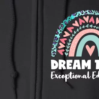 Rainbow Dream Team Exceptional Education Full Zip Hoodie