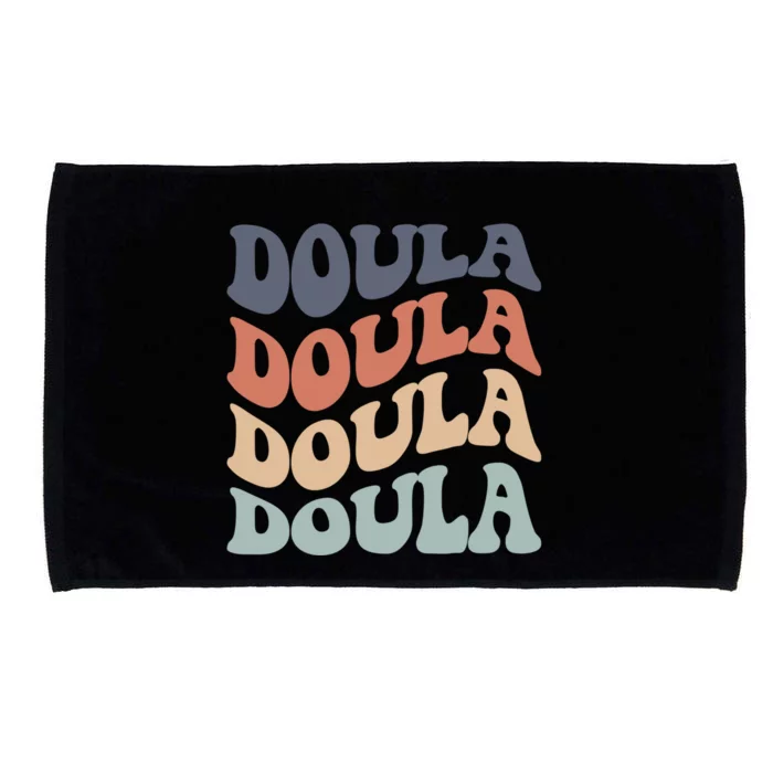 Retro Doula Tee Cute Doula Gift Midwife Student Doula Birth Gift Microfiber Hand Towel