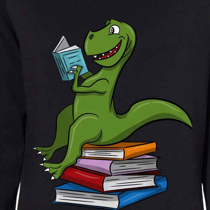 Reading Dinosaur T Rex Dinosaur Lover Dino Book Gift Idea Womens California Wash Sweatshirt