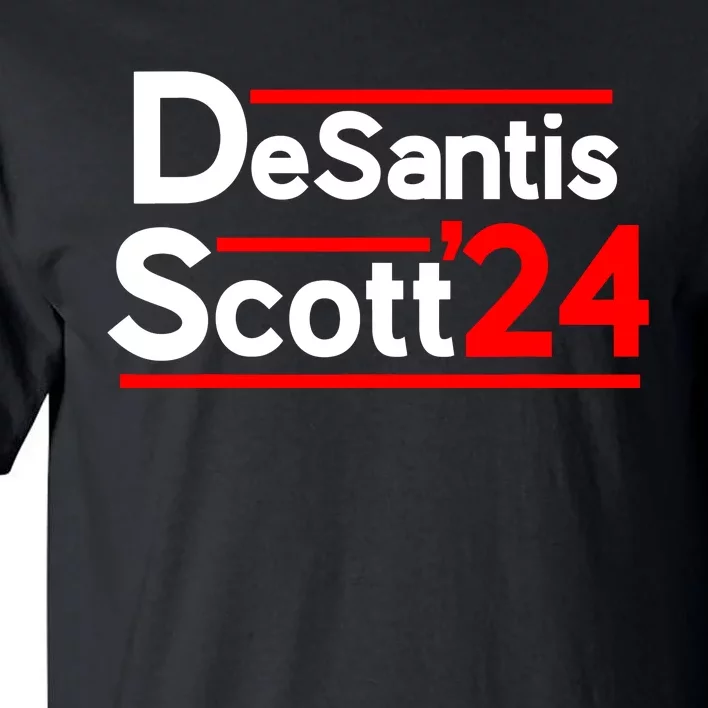 Ron DeSantis Tim Scott 2024 For President Tall T-Shirt