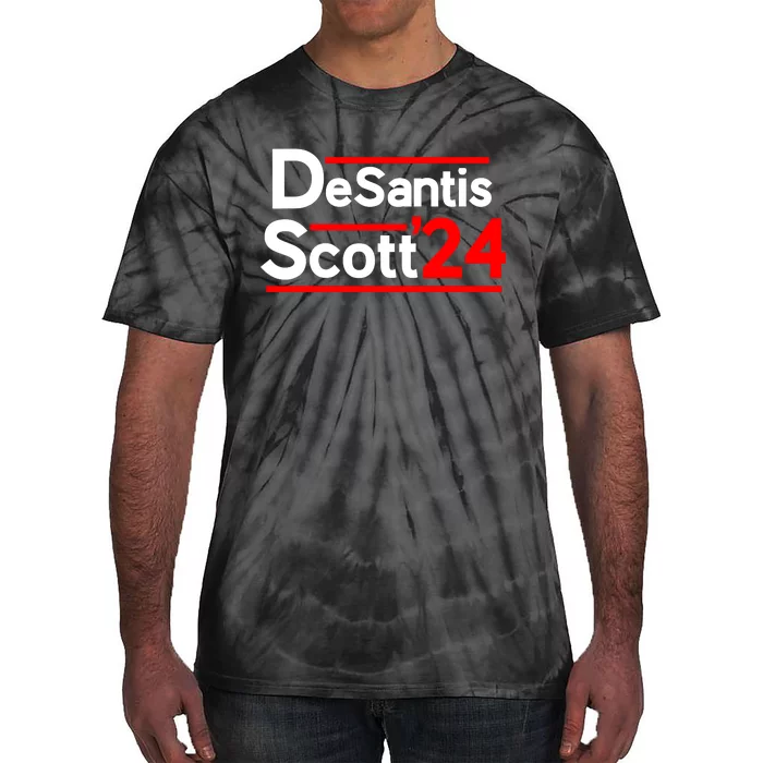 Ron DeSantis Tim Scott 2024 For President Tie-Dye T-Shirt