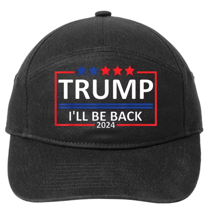 Return Donald Trump 2024 Election Trump Vs Illuminati Trump 7-Panel Snapback Hat