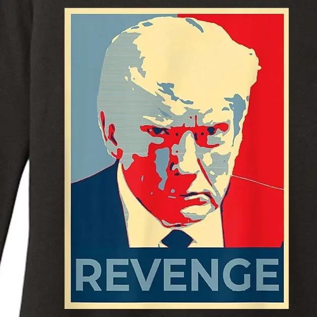 Revenge Donald Trump Retro Womens CVC Long Sleeve Shirt