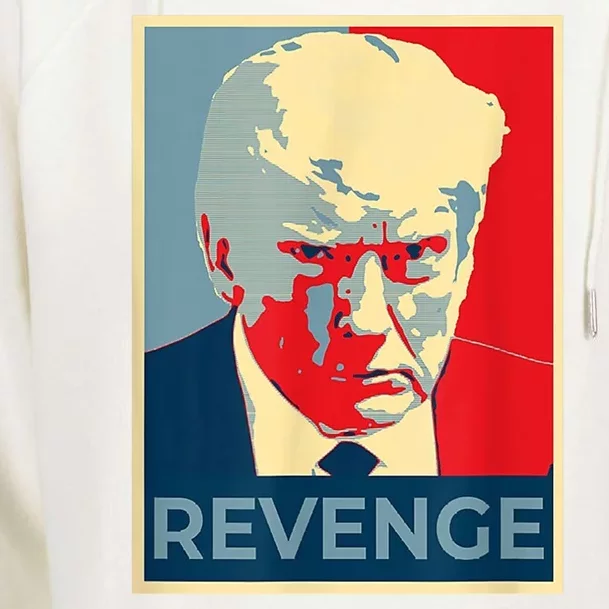 Revenge Donald Trump Retro Womens Funnel Neck Pullover Hood