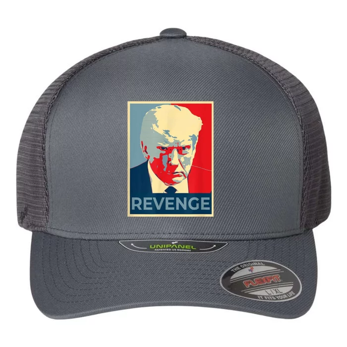 Revenge Donald Trump Retro Flexfit Unipanel Trucker Cap