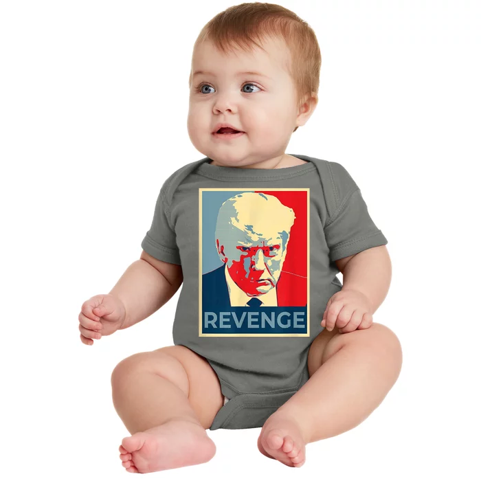 Revenge Donald Trump Retro Baby Bodysuit