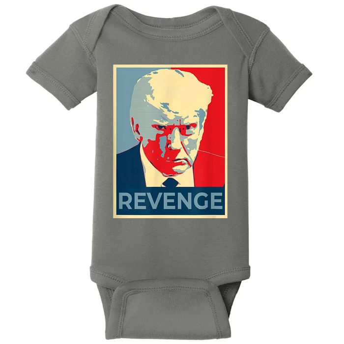 Revenge Donald Trump Retro Baby Bodysuit