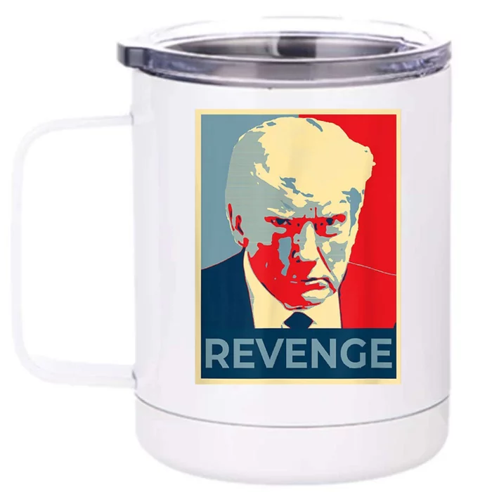 Revenge Donald Trump Retro Front & Back 12oz Stainless Steel Tumbler Cup