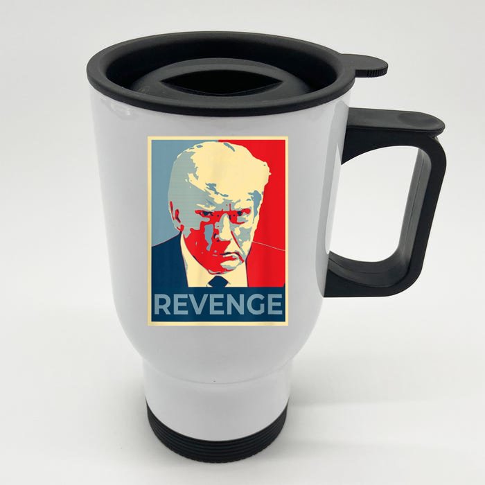 Revenge Donald Trump Retro Front & Back Stainless Steel Travel Mug