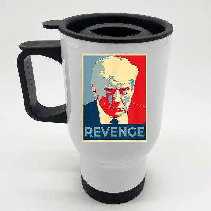 Revenge Donald Trump Retro Front & Back Stainless Steel Travel Mug