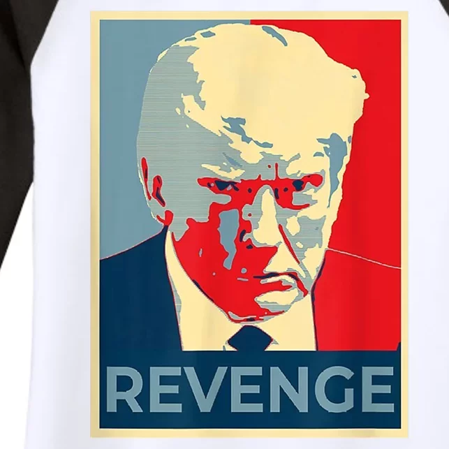 Revenge Donald Trump Retro Women's Tri-Blend 3/4-Sleeve Raglan Shirt