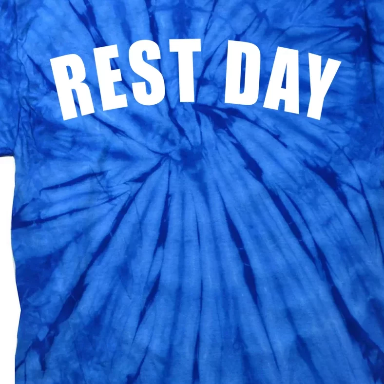 Rest Day Triathlon Sport Swim Bike Running Training Gift Tie-Dye T-Shirt