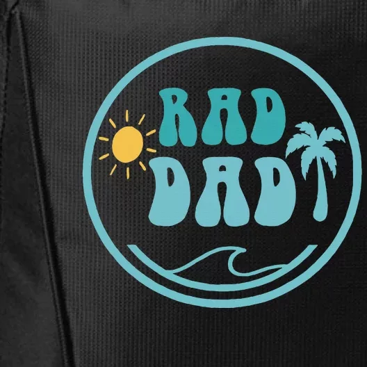 Rad Dad The Big One 1st Birthday Surf Family City Backpack