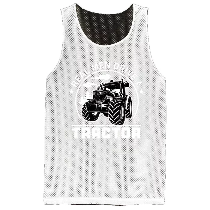 Real Drive Tractor Funny Farm Tractors Enthusiast Outfit Mesh Reversible Basketball Jersey Tank