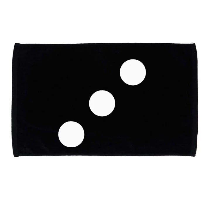 Red Dice Three 3 Casino Matching Halloween Costume Microfiber Hand Towel