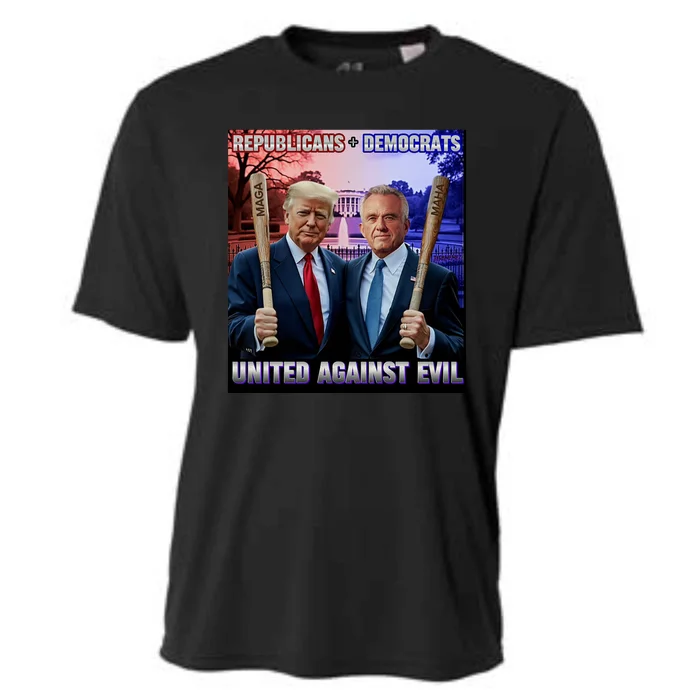 Republican Democrats United Against Evil Trump Kennedy Cooling Performance Crew T-Shirt