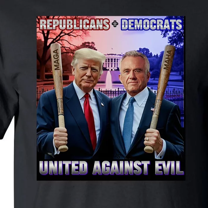 Republican Democrats United Against Evil Trump Kennedy Tall T-Shirt