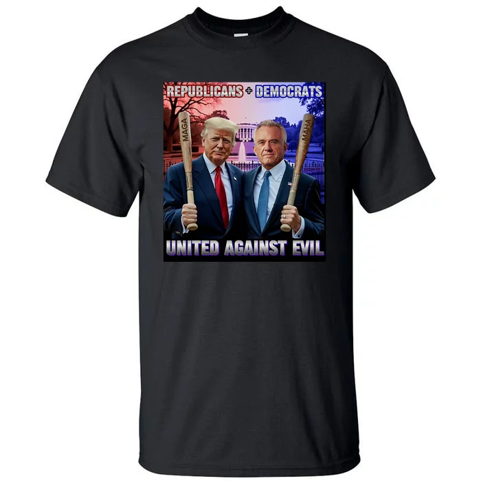 Republican Democrats United Against Evil Trump Kennedy Tall T-Shirt