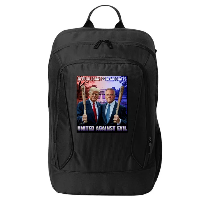 Republican Democrats United Against Evil Trump Kennedy City Backpack