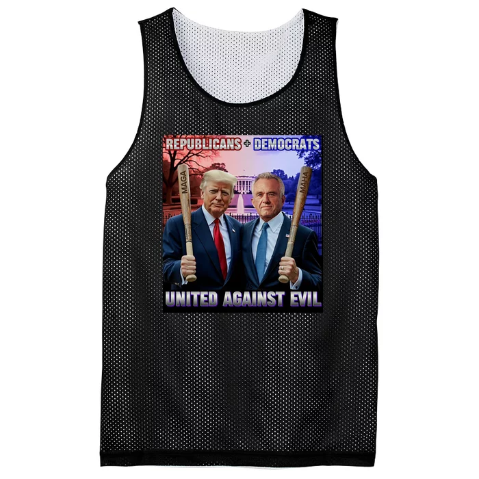 Republican Democrats United Against Evil Trump Kennedy Mesh Reversible Basketball Jersey Tank