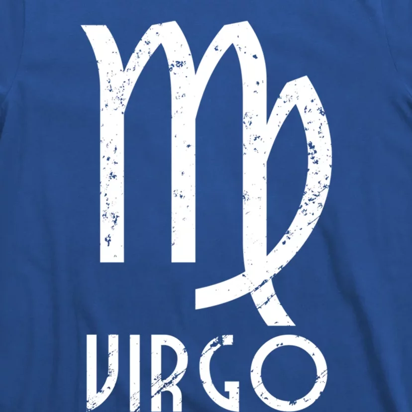 Retro Distressed Virgo Zodiac Sign Birthday Gift T-Shirt