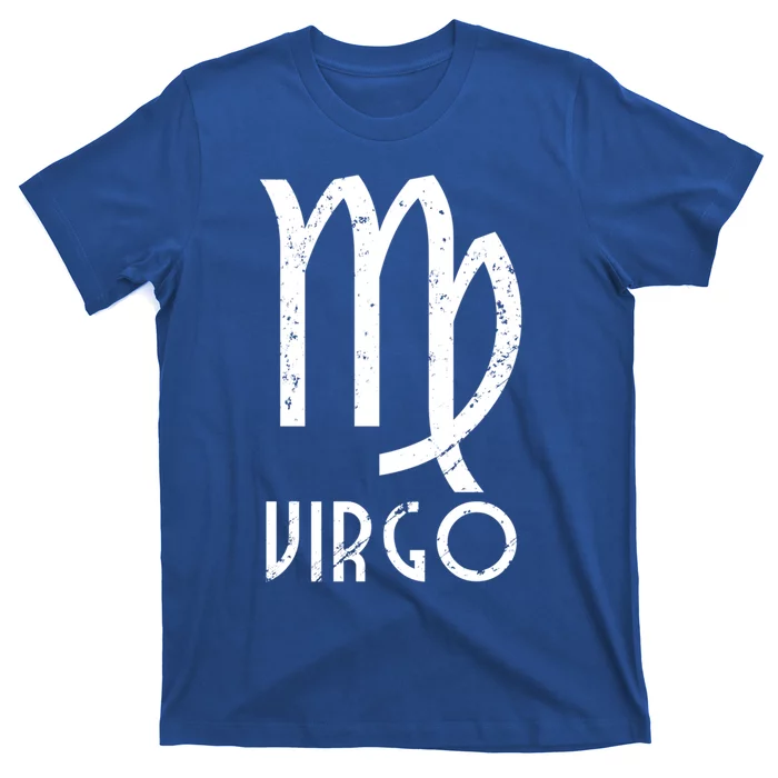 Retro Distressed Virgo Zodiac Sign Birthday Gift T-Shirt