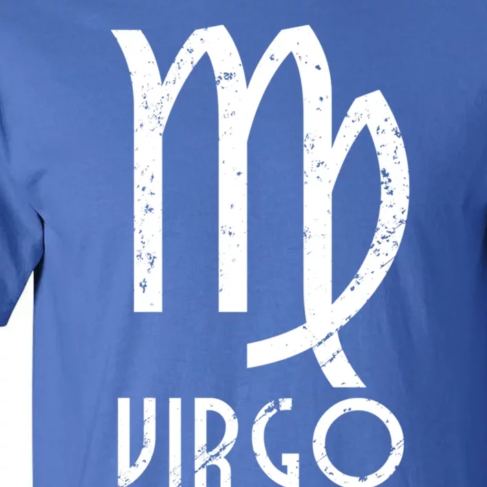 Retro Distressed Virgo Zodiac Sign Birthday Gift Tall T-Shirt