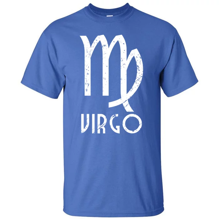 Retro Distressed Virgo Zodiac Sign Birthday Gift Tall T-Shirt